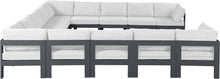 Load image into Gallery viewer, Nizuc - Outdoor Patio 13 Piece Modular Sectional With Gray Frame