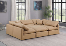 Load image into Gallery viewer, Indulge - Faux Leather 6 Piece Modular Sectional - Tan