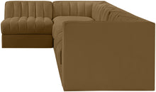 Load image into Gallery viewer, Rummi - Velvet Performance Fabric Upholstered 6 Piece Modular Sectional, L-Shaped (Right)