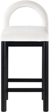 Load image into Gallery viewer, Conrad - Velvet Counter Stool With Black Legs
