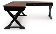 Load image into Gallery viewer, Wildenauer - Home Office Desk And Return - Brown / Black