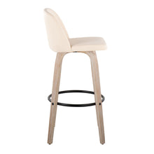 Load image into Gallery viewer, Toriano - Mid-Century Modern Fixed Height BarStool With Round Footrest (Set of 2)