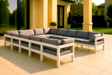 Load image into Gallery viewer, Nizuc - Outdoor Patio 12 Piece Modular Sectional With White Frame