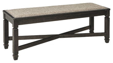 Load image into Gallery viewer, Tyler Creek - Upholstered Bench - Black / Grayish Brown