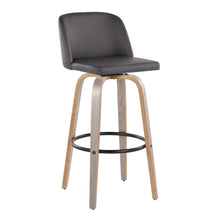 Load image into Gallery viewer, Toriano - Mid-Century Modern Fixed Height BarStool With Round Footrest (Set of 2)