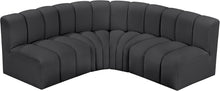 Load image into Gallery viewer, Arc - Faux Leather 4 Piece Corner Modular Sofa