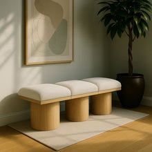 Load image into Gallery viewer, Pavilion - 3 Piece Modular Bench With Natural Base