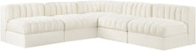 Load image into Gallery viewer, Rummi - Armless Velvet Performance Fabric Upholstered 5 Piece Modular Sectional