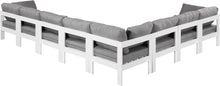 Load image into Gallery viewer, Nizuc - Outdoor Patio 8 Piece Modular Sectional With White Frame