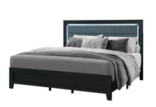 Load image into Gallery viewer, Reid - 5 Piece Queen Bedroom Set With LED - Black