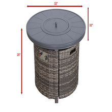 Load image into Gallery viewer, Outdoor Fire Pit Table With Lid