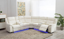 Load image into Gallery viewer, U33 - 3 Piece Power Reclining Sectional - White