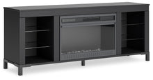 Load image into Gallery viewer, Cayberry - TV Stand With Fireplace - Black