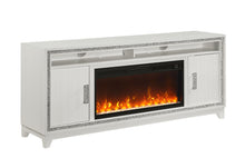 Load image into Gallery viewer, Lily - 72" Entertainment Unit With LED, Speakers, Crystal Inserts - White