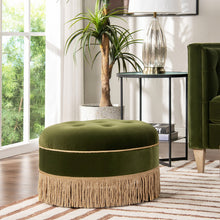 Load image into Gallery viewer, Yolanda - Round Upholstered Accent Ottoman