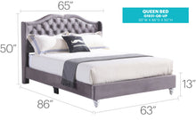Load image into Gallery viewer, Upholstered Bed Transitional