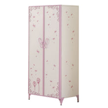Load image into Gallery viewer, Priya II - Synthetic Leather Purple Wardrobe - Purple / White