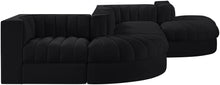 Load image into Gallery viewer, Rummi - Rounded Velvet Performance Fabric Upholstered 6 Piece Modular Sectional