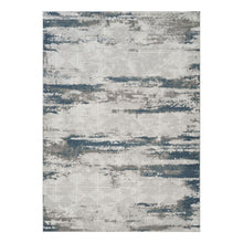 Load image into Gallery viewer, Geometrix - 5'3" X 7'3" Area Rug With Geometric 3D Effect - Gray / Ivory