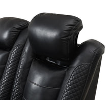 Load image into Gallery viewer, U92 - LED Power Reclining With Power Headrest, And Drop Down Table Sofa - Black