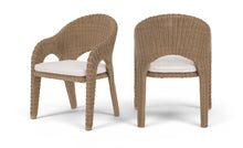 Load image into Gallery viewer, Seacrest - Olefin Water Resistant Fabric And Wicker Outdoor Patio Dining Chair