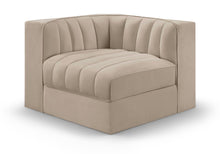 Load image into Gallery viewer, Rummi - Velvet Performance Fabric Upholstered Modular Corner Chair