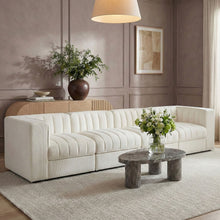 Load image into Gallery viewer, Rummi - Velvet Performance Fabric Upholstered 4 Piece Modular Sofa