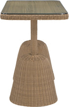 Load image into Gallery viewer, Seacrest - Tempered Glass Top And Wicker Outdoor Patio Bar Height Table