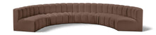 Load image into Gallery viewer, Arc - Faux Leather 8 Piece U-Shaped Modular Sofa