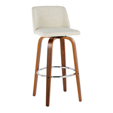 Load image into Gallery viewer, Toriano - Contemporary, Fixed Height Barstool Swivel & Round Footrest (Set of 2)