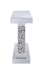 Load image into Gallery viewer, Lachina - Glam Mirrored Faux Gems Console Table - Silver
