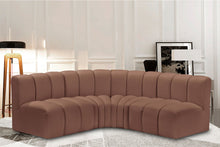 Load image into Gallery viewer, Arc - Faux Leather 4 Piece Corner Modular Sofa