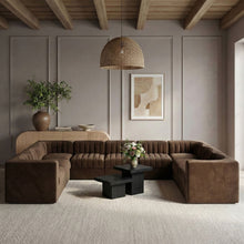 Load image into Gallery viewer, Rummi - Velvet Performance Fabric Upholstered 9 Piece Modular Sectional