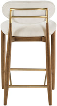 Load image into Gallery viewer, Riccio - Fabric Stool - Walnut Frame