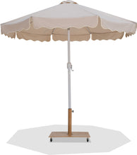 Load image into Gallery viewer, Amalfi - Aluminum Patio Umbrella - Light Brown Base / White Pole