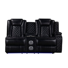 Load image into Gallery viewer, Orion II - RAF Console Loveseat With Power Footrest & Headrest - Black