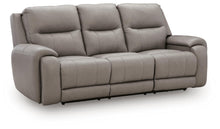 Load image into Gallery viewer, Real Moments - Power Reclining Sofa With Audio Seating - Ash