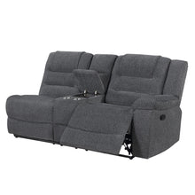 Load image into Gallery viewer, Redondo - RAF Console Loveseat With 1 Recliner - Dark Gray