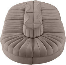 Load image into Gallery viewer, Rummi - Oval Velvet Performance Fabric Upholstered 8 Piece Modular Sectional