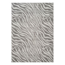 Load image into Gallery viewer, Geometrix - 5'3" X 7'3" Area Rug Geometric & 3D Effect - Ivory / Gray