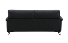 Load image into Gallery viewer, Eilene - Top Grain Leather Loveseat - Black