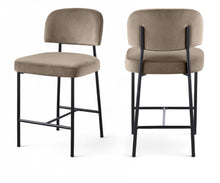 Load image into Gallery viewer, Zarelle - Performance Fabric Upholstered Counter Stool (Set of 2)