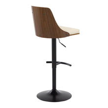 Load image into Gallery viewer, Gianna - Mid Century Modern Adjustable Barstool, Swivel With Rounded T Footrest (Set of 2)