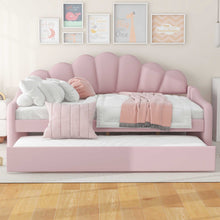 Load image into Gallery viewer, Upholstery Daybed Frame With Shell Shaped Backrest
