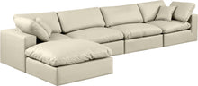 Load image into Gallery viewer, Comfy - 5 Piece Faux Leather Modular Sectional With Chaise