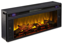 Load image into Gallery viewer, Entertainment Accessories - Fireplace Insert - Rectangular - Black