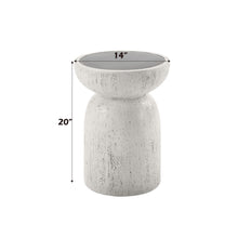 Load image into Gallery viewer, Dylana - Natural Fiber Concrete Accent Table - Gray