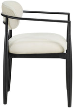 Load image into Gallery viewer, Riccio - Fabric Dining Arm Chair (Set of 2) - Black Frame