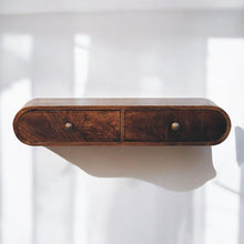 Load image into Gallery viewer, Wall Mounted Console Table - Walnut
