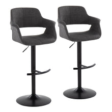 Load image into Gallery viewer, Vintage Flair - Mid Century Modern Adjustable Barstool With Swivel & Rounded T Footrest (Set of 2)